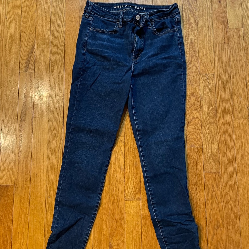 High rise skinny jeans